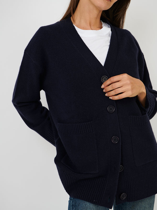 Chinti and Parker | Comfort Cardigan in Navy