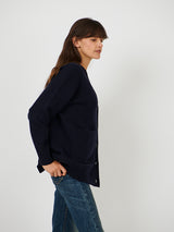 Chinti and Parker | Comfort Cardigan in Navy