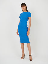 Victoria Beckham | T-Shirt Fitted Dress in Azure Blue