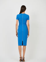 Victoria Beckham | T-Shirt Fitted Dress in Azure Blue