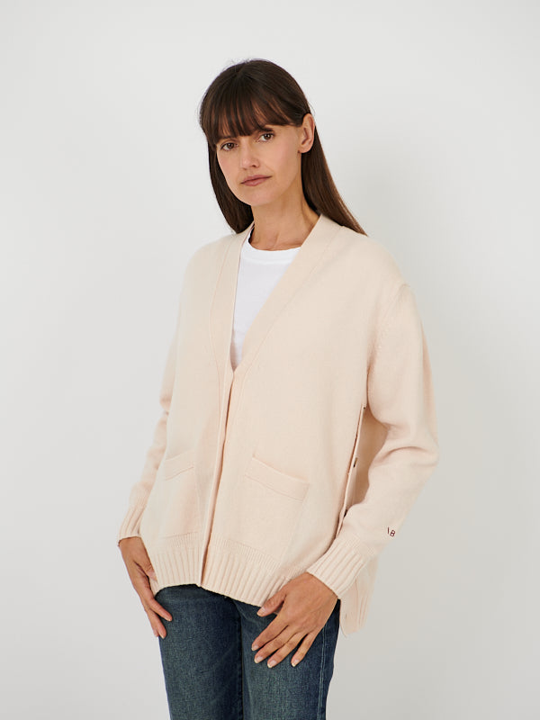 Victoria Beckham | Double Layer Cardigan In Ivory