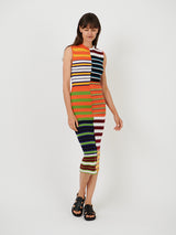 Marni | Sleeveless Midi Dress in Multicolour