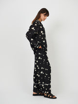 Marni | Heart Print Wide Leg Trouser