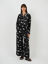 Marni | Heart Print Wide Leg Trouser