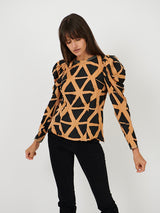 Ulla Johnson Leyla Blouse in Onyx