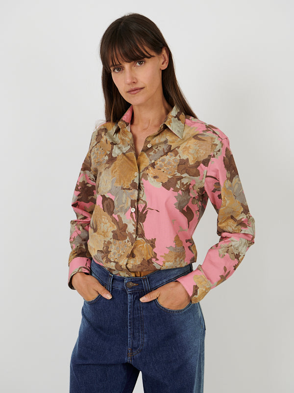 Dries Van Noten Clavelly Shirt in Pink