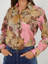 Dries Van Noten Clavelly Shirt in Pink