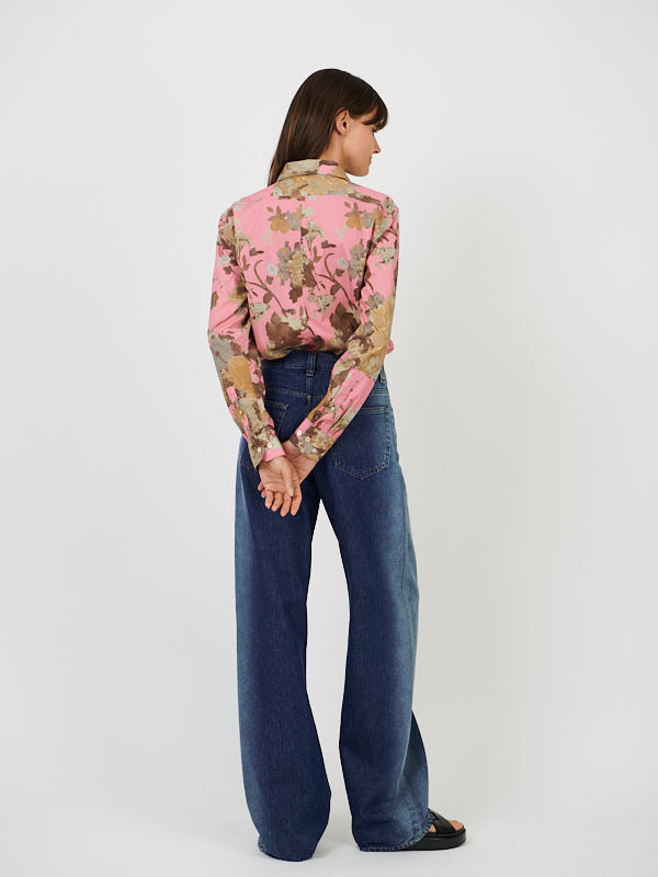 Dries Van Noten Clavelly Shirt in Pink