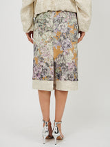 Dries Van Noten Salby Long Emb Skirt in Beige