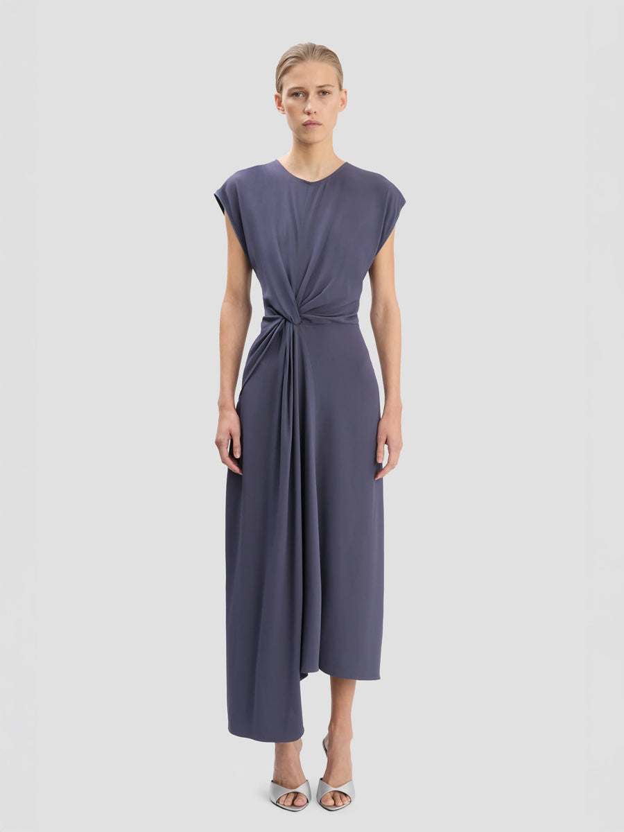 Victoria Beckham Aria Midi Dress in Eclipse