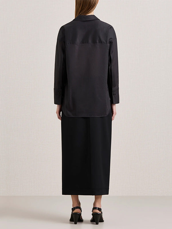 A Emery | The Agnes Wrap Skirt in Black