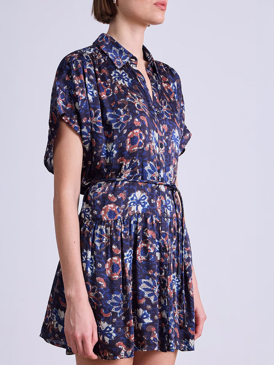Apiece Apart Agnezca Mini in Batik Floral Navy