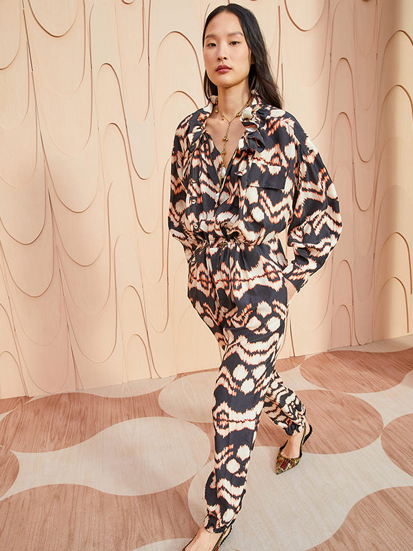 Ulla Johnson Aida Jumpsuit in Obsidian