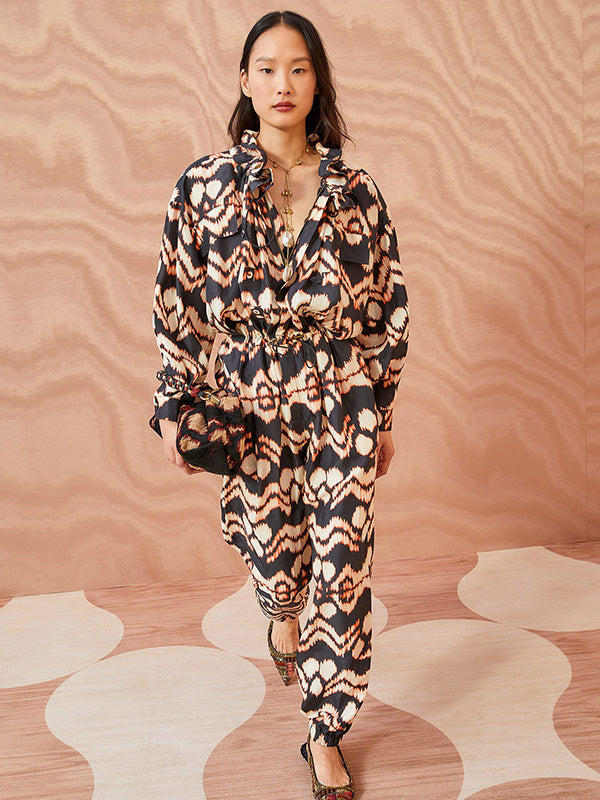 Ulla Johnson Aida Jumpsuit in Obsidian