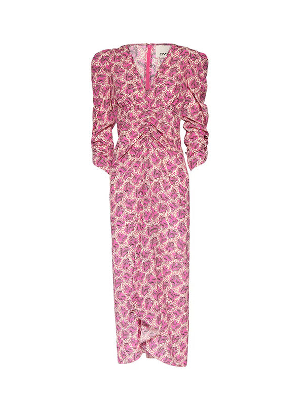 Isabel Marant Albini Dress in Fuschia