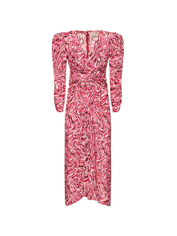 Isabel Marant Albini Dress in Raspberry