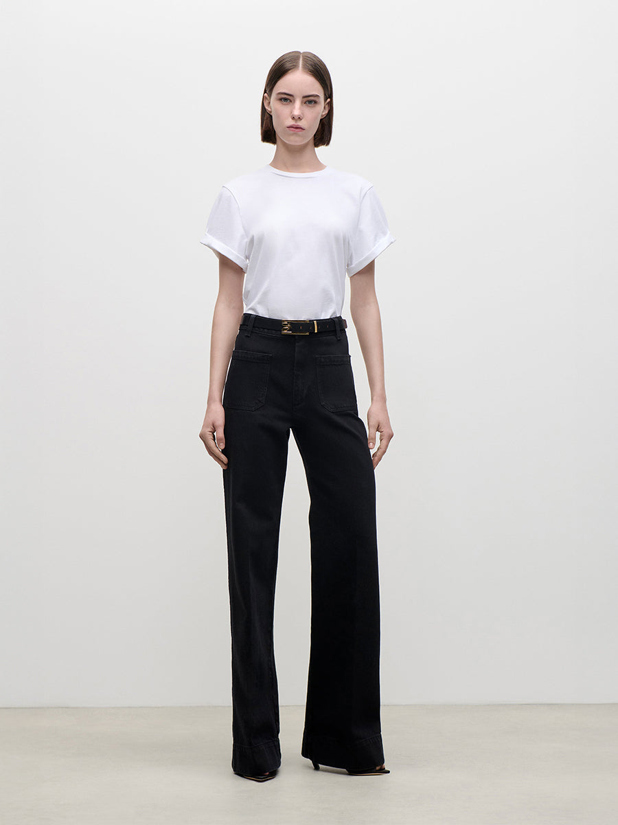 Alina Stretch Jean in Washed Black