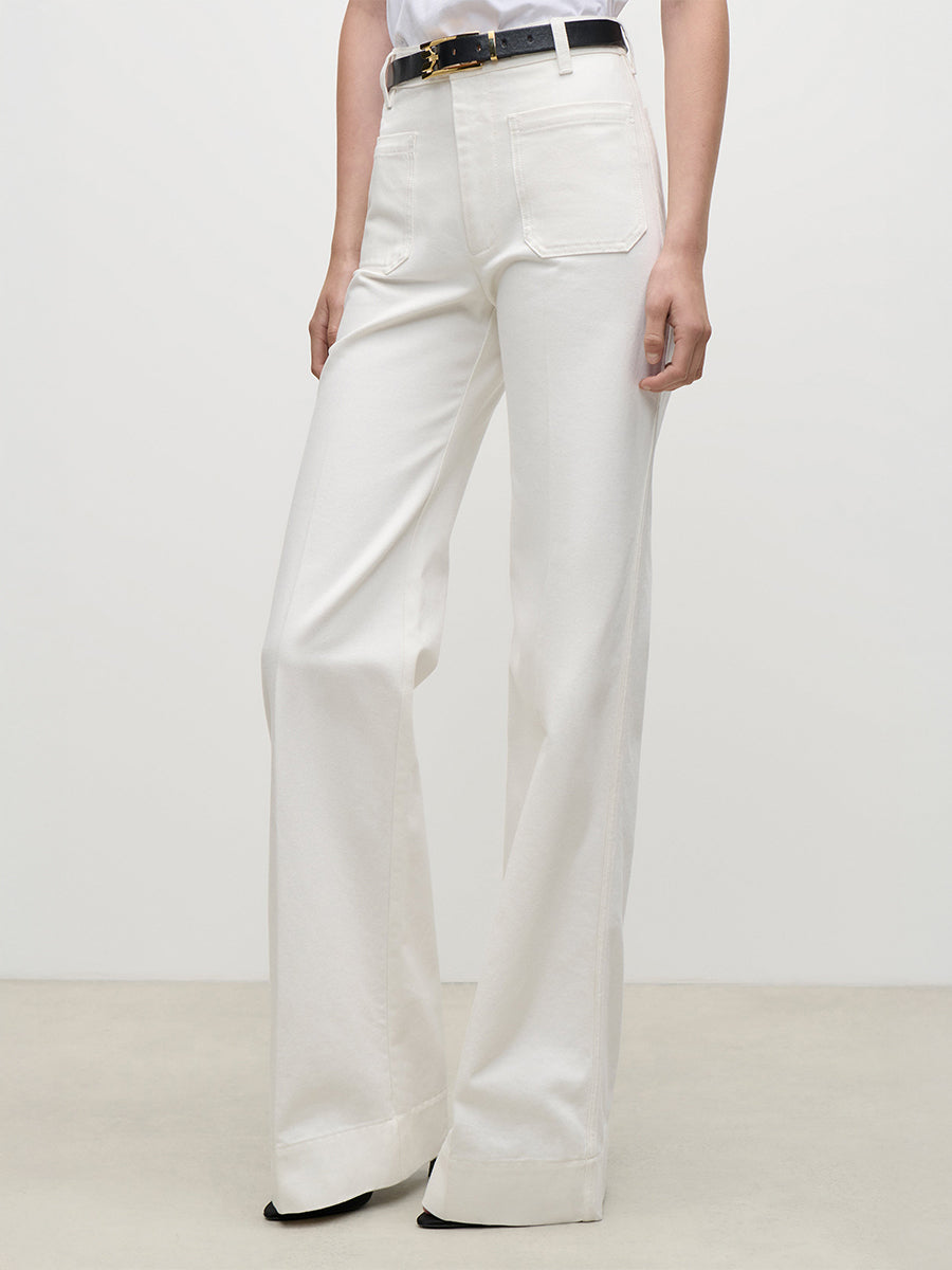 Alina Stretch Jean in Washed White