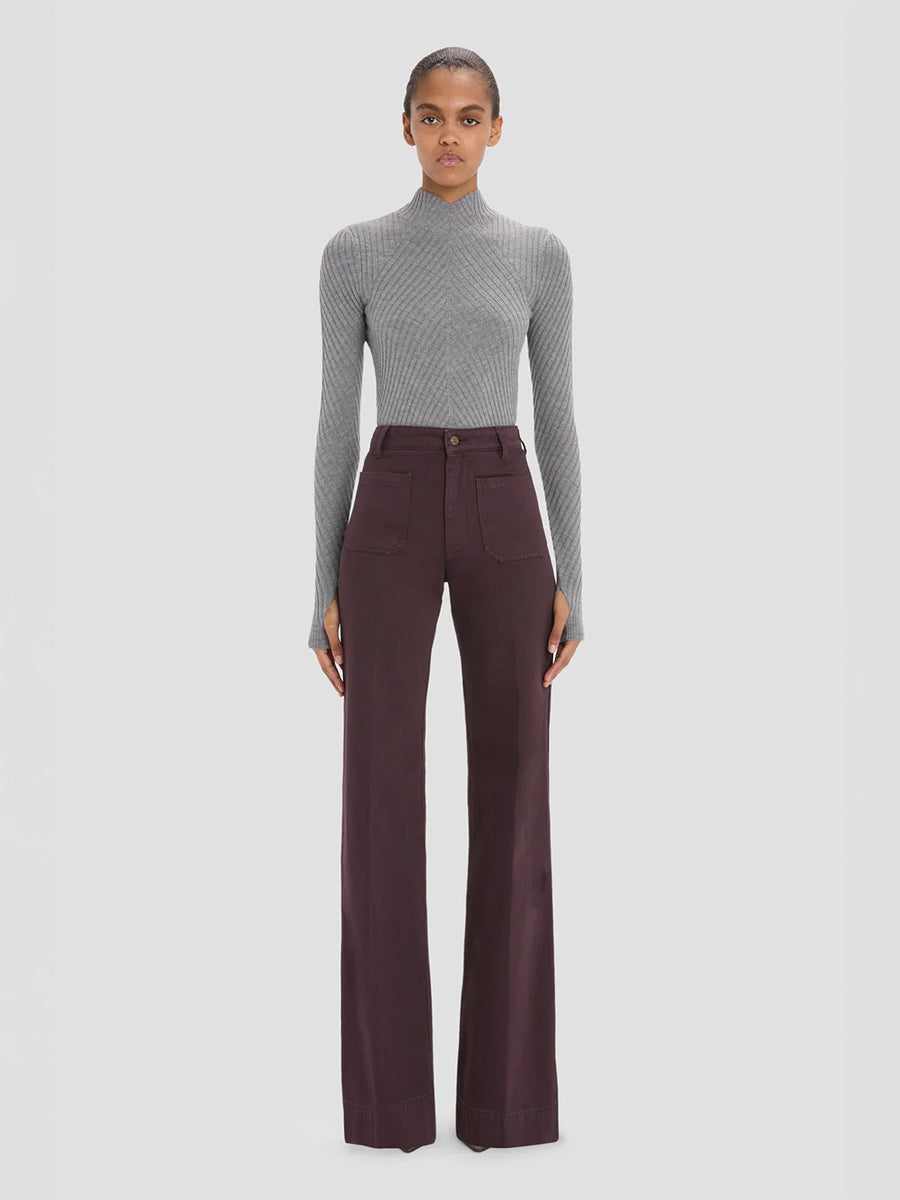 Victoria Beckham Alina Short Jean in Acai