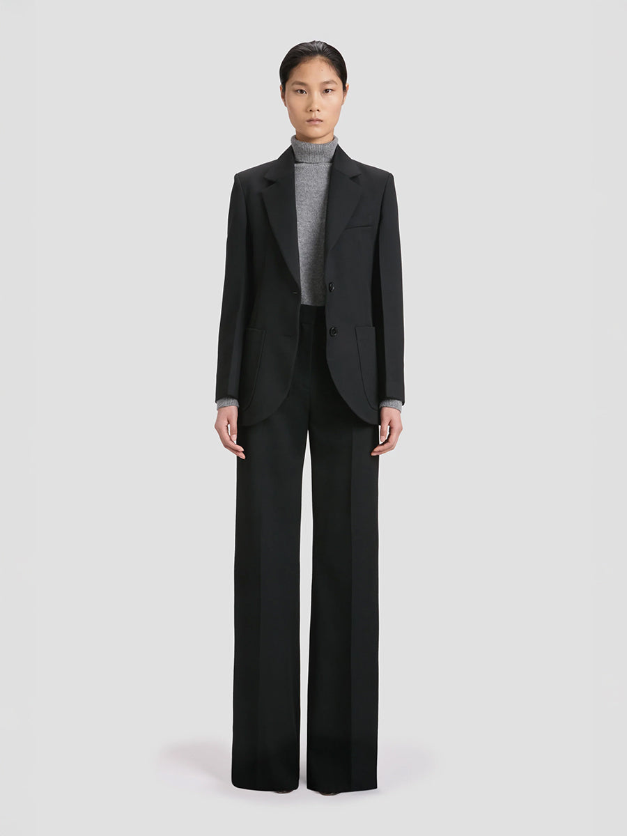 Victoria Beckham Patch Pocket Jacket in Black