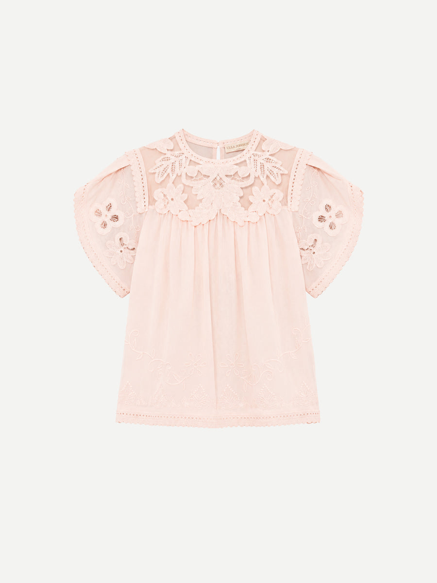 Alma Silk Top in Blush