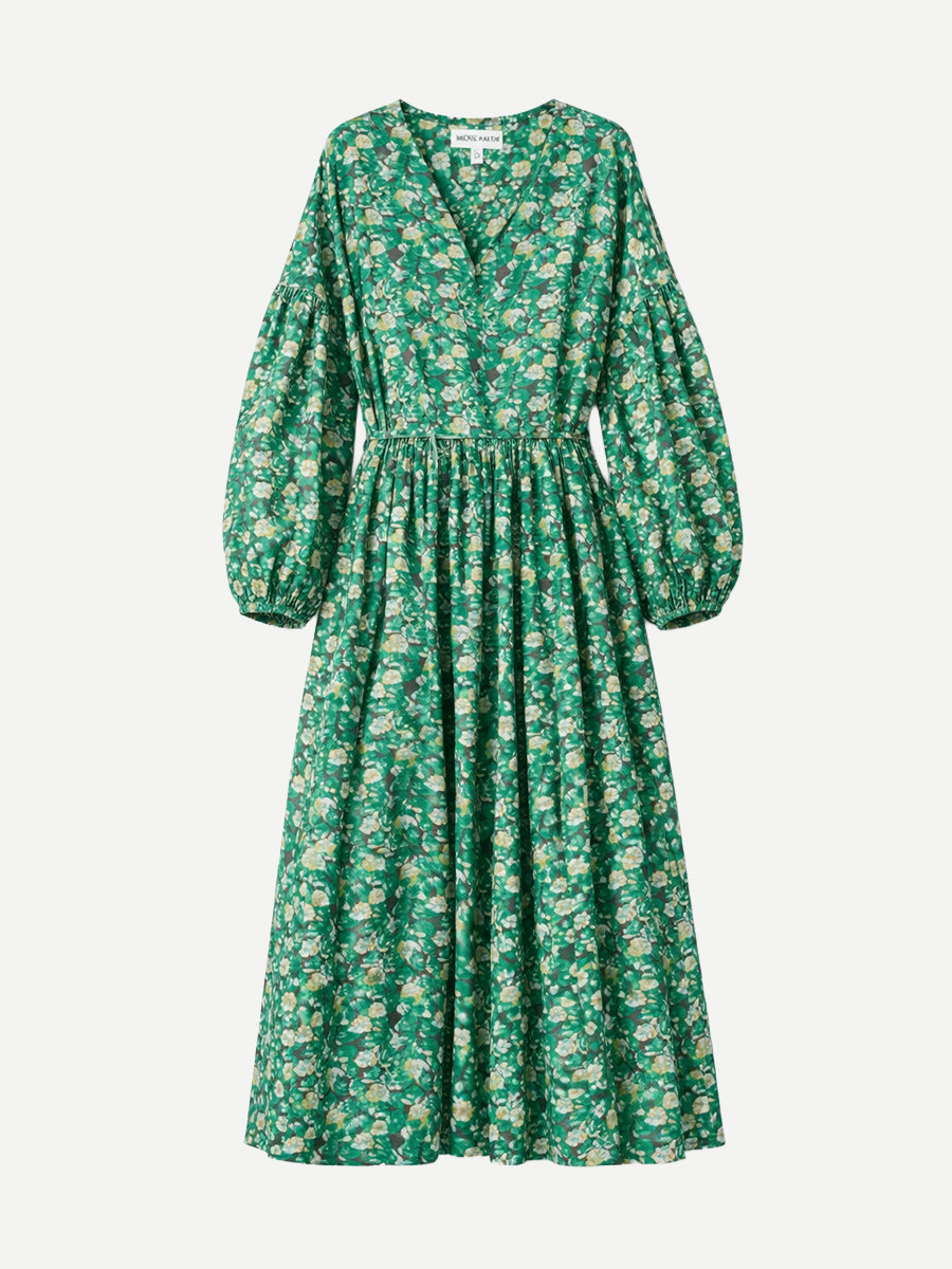 Apiece Apart Alta Maxi Dress in Florette Emerald