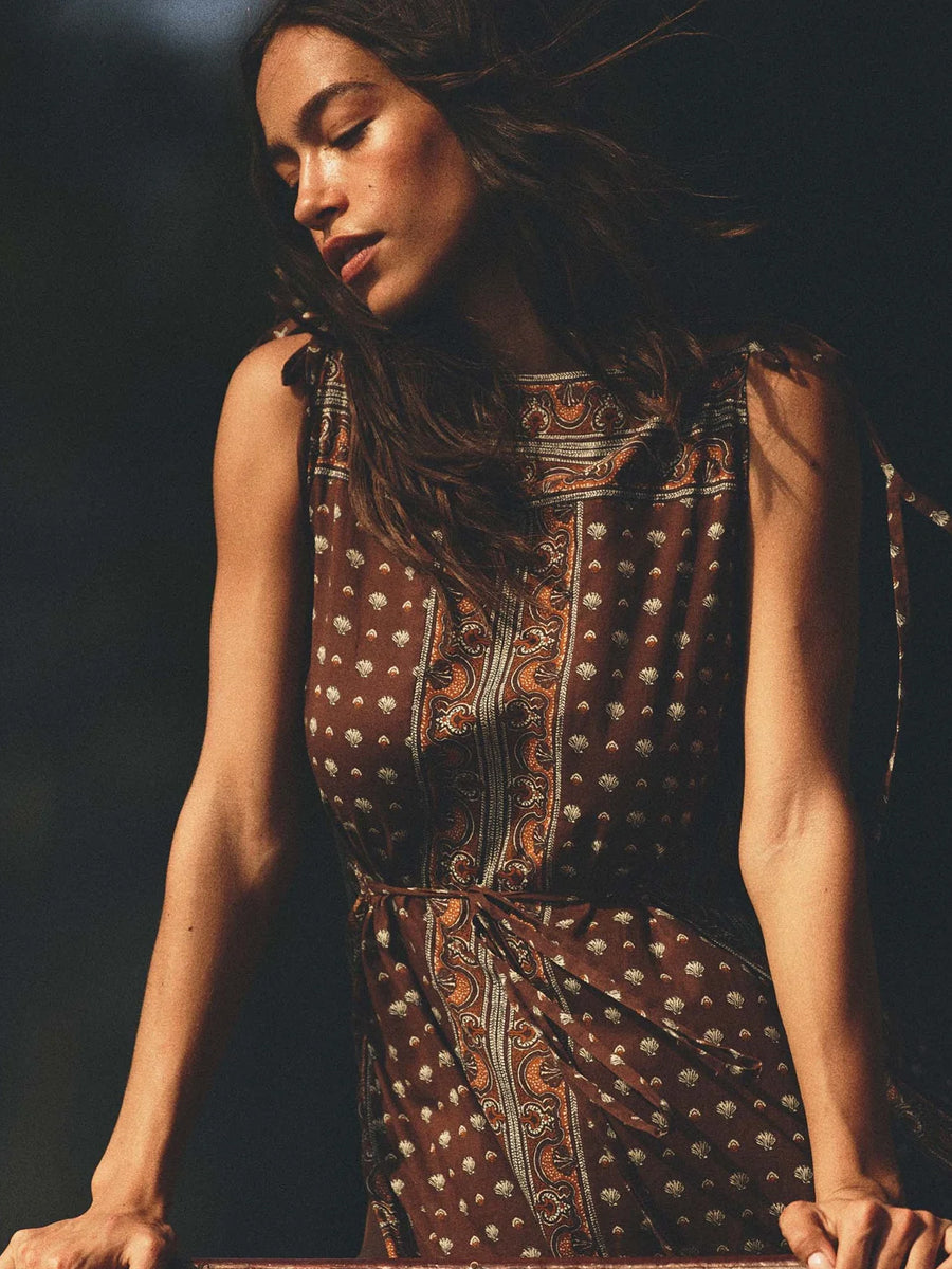Anarante Dress in Terre Foulard De La Mer