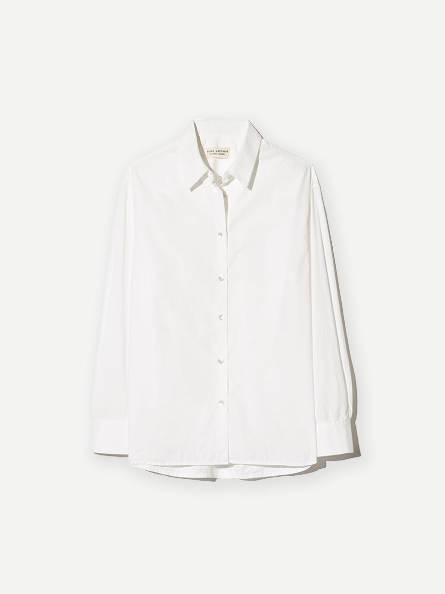 Nili Lotan Amante Shirt in White