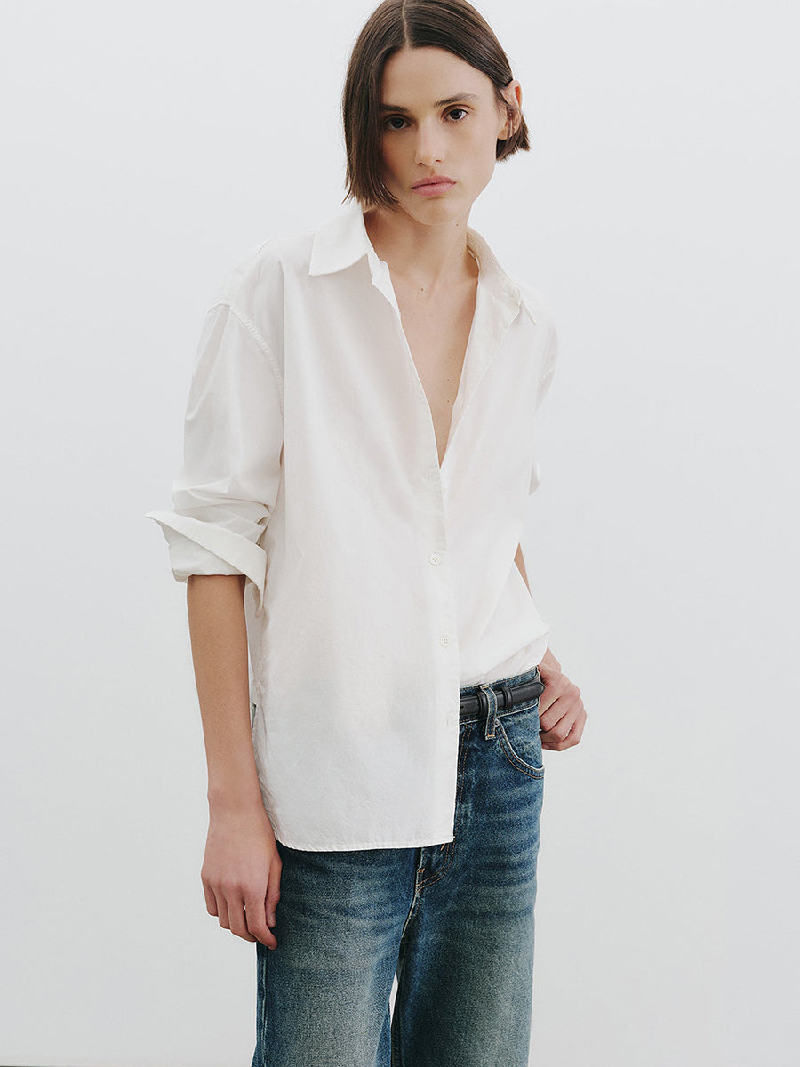Nili Lotan Amante Shirt in White