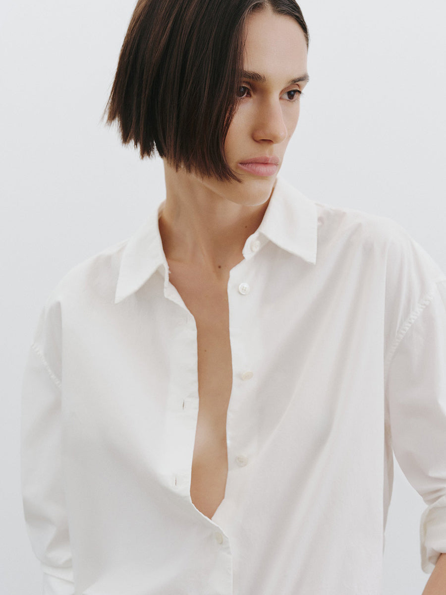 Nili Lotan Amante Shirt in White