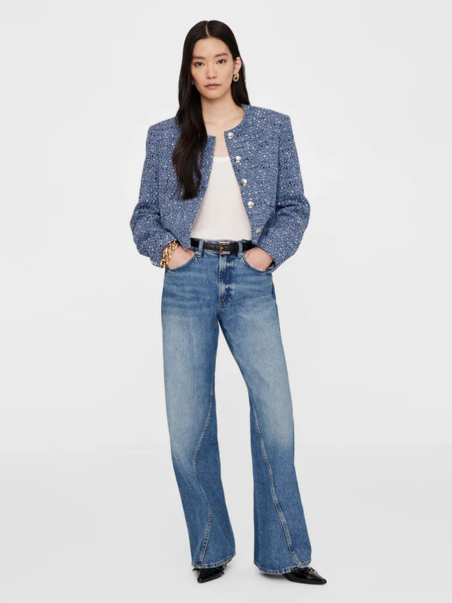 ANINE BING | Amber Jacket in Blue Tweed