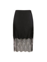 Amelie Silk Skirt in Black