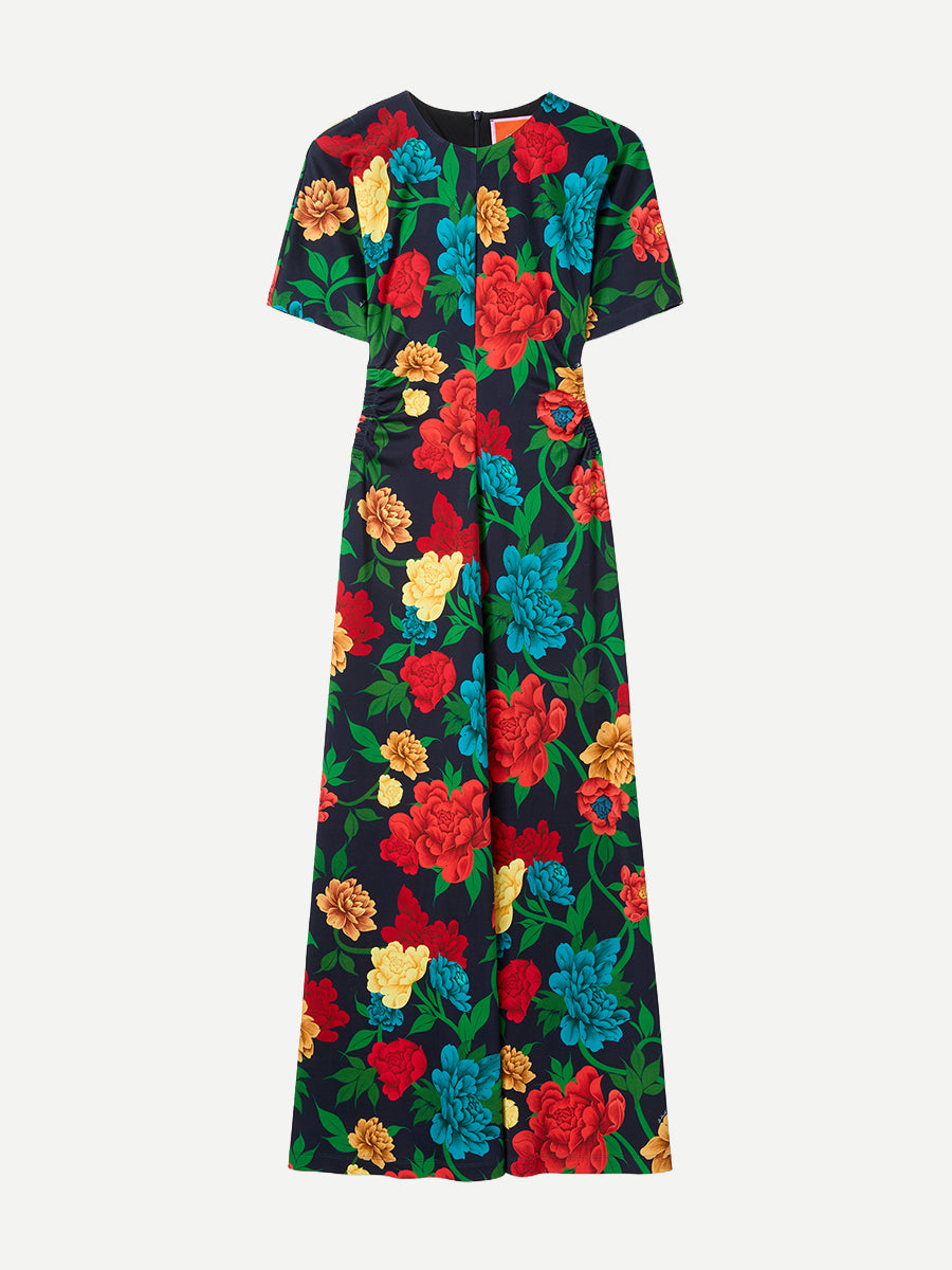 La DoubleJ Angelica Dress in Punto Milano Queen Peony
