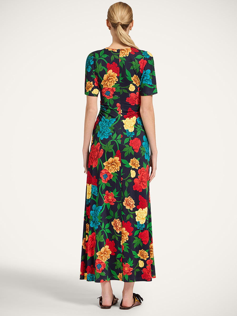 La DoubleJ Angelica Dress in Punto Milano Queen Peony