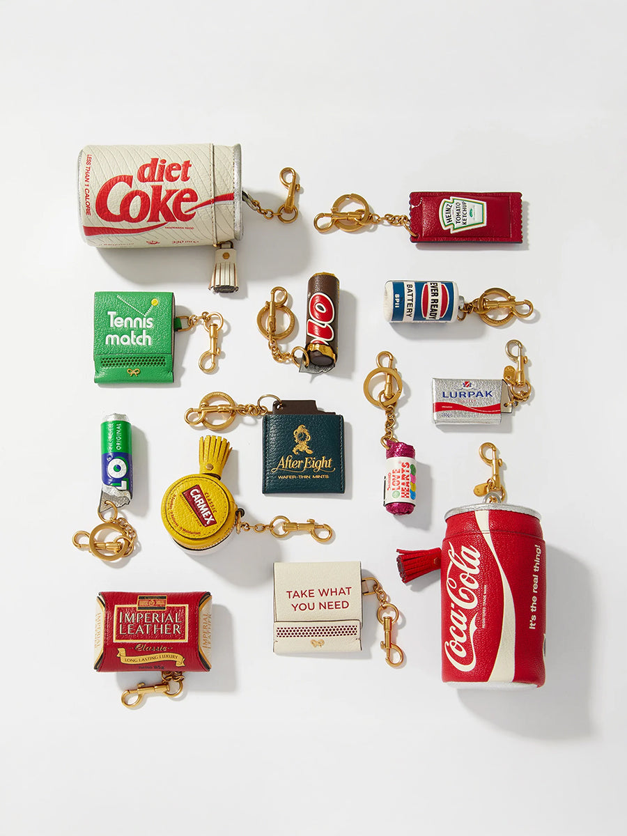 Anya Hindmarch Anya Brands Charm Love Hearts in Optic White Capra