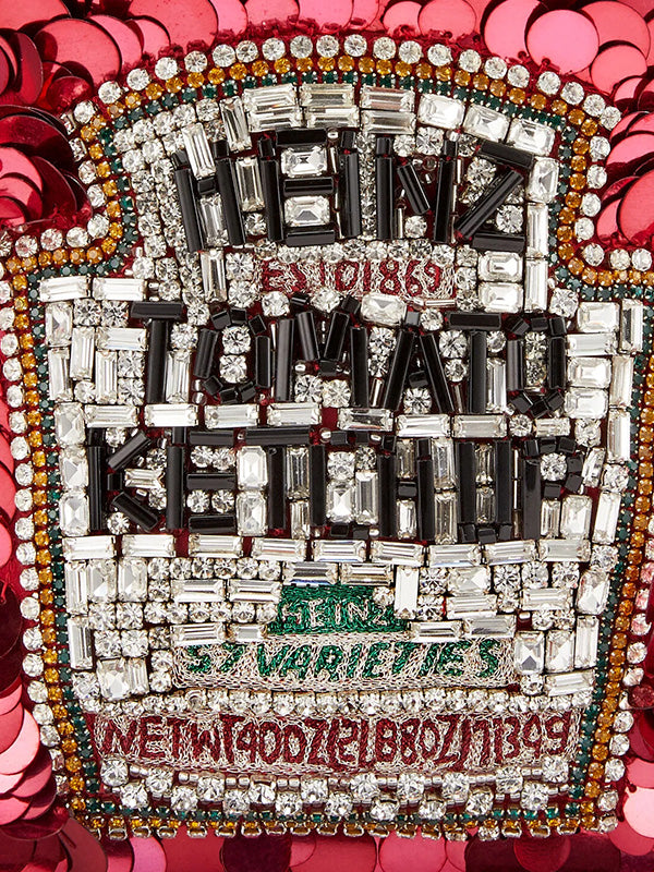 Anya Hindmarch Anya Brands Mini Tote Ketchup in Red Sequins