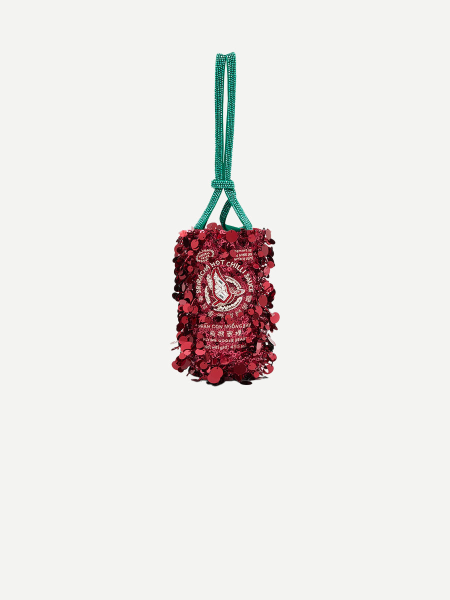 Anya Hindmarch Anya Brands Mini Bucket Flying Goose in Oxford Satin