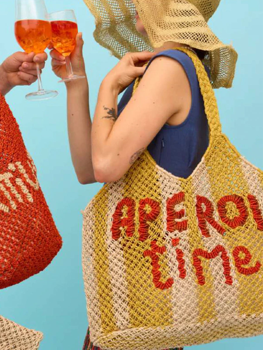 Drew Bag - Aperol in Yellow//Natural