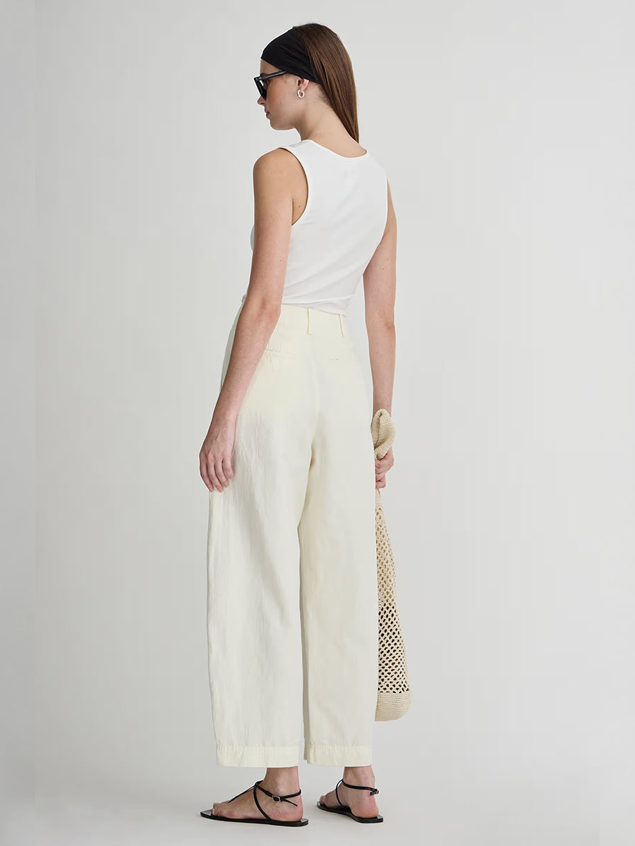 Bari Crop Trouser in Cream