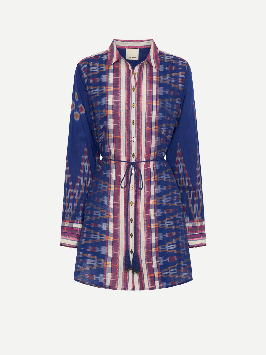 Ilio Nema Arion Dress in Ikat Scarf