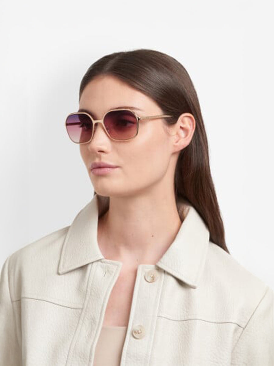 Isabel Marant Aviator in Gold/Pink