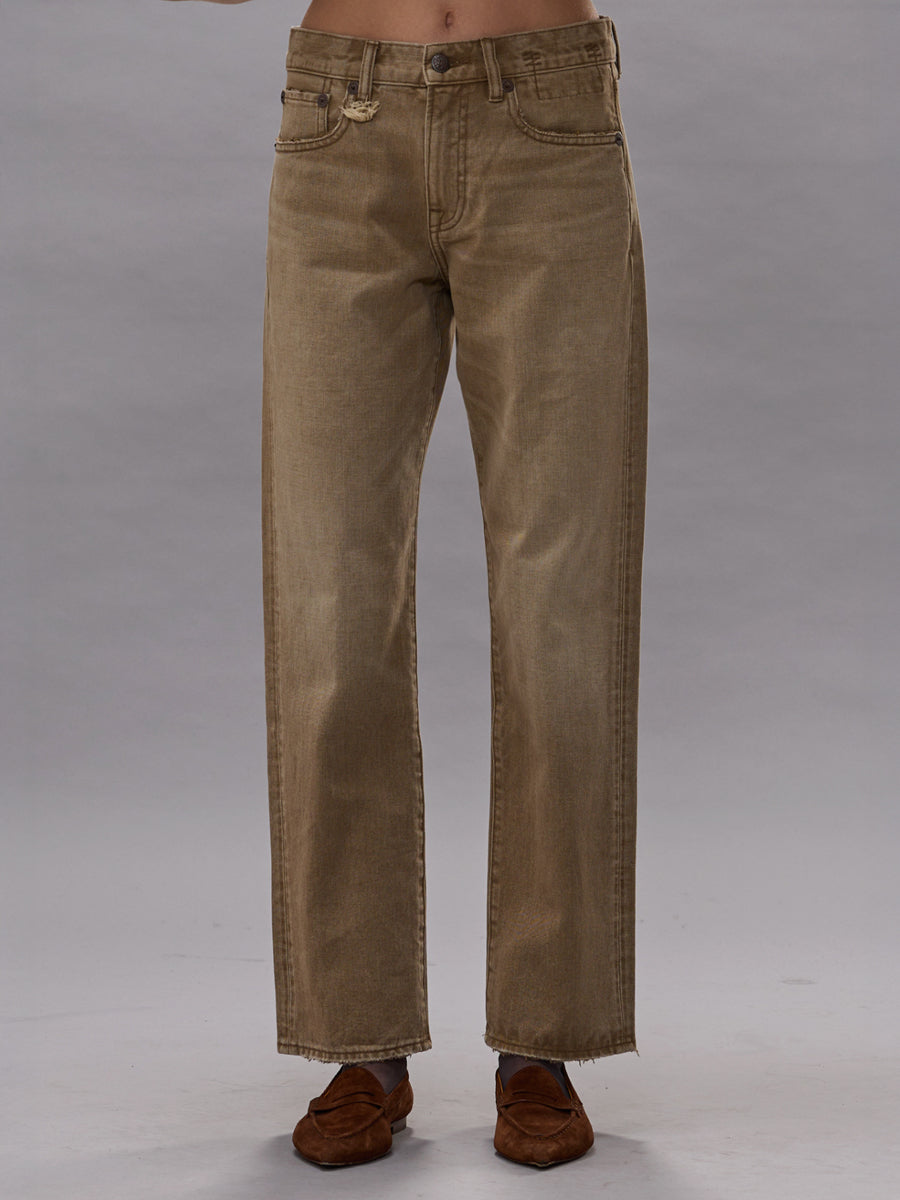Boyfriend Jean in Ash Khaki