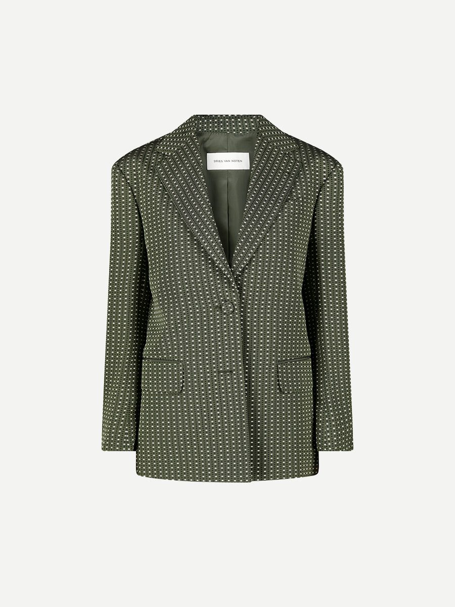 Dries Van Noten Birdys Jacket in Khaki