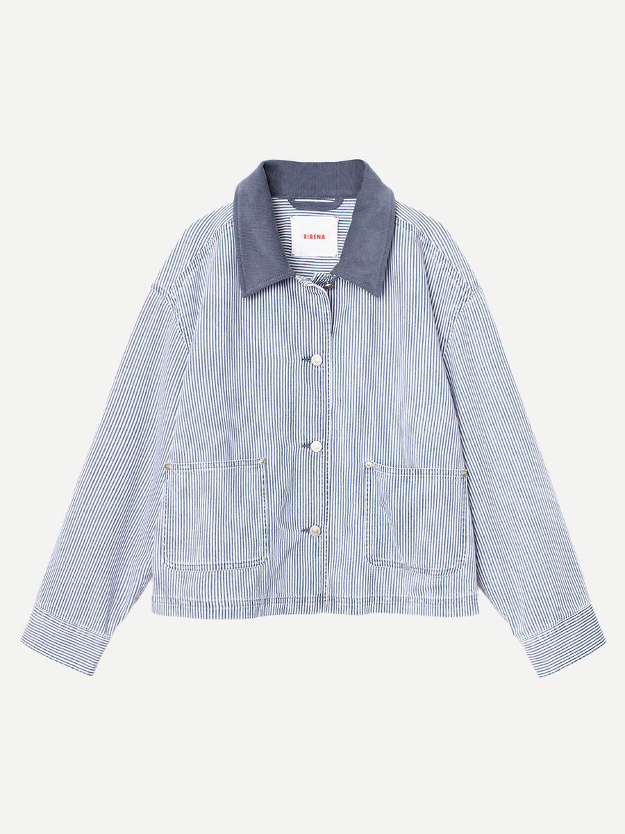 Baldwin Jacket in Blue Railroad