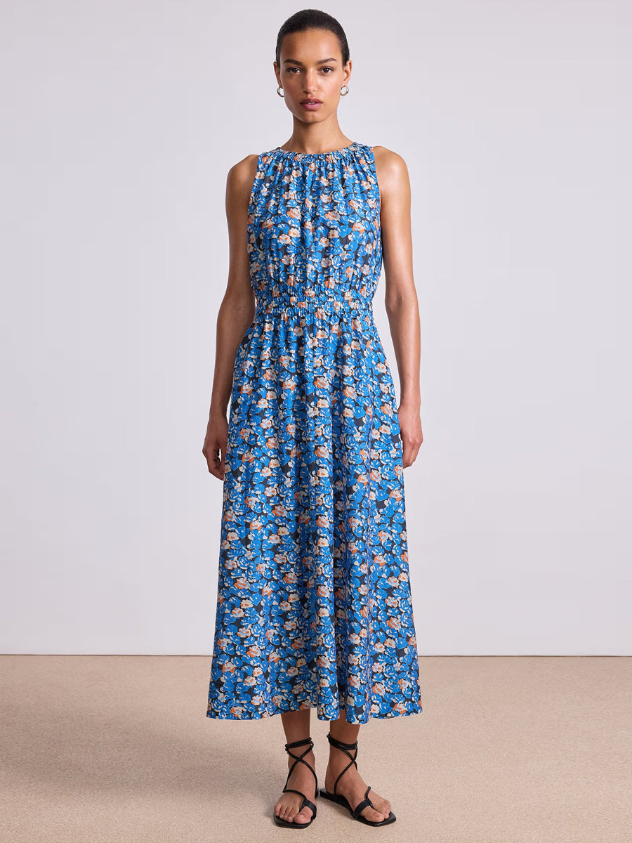 Bali Tank Dress in Florette Blue
