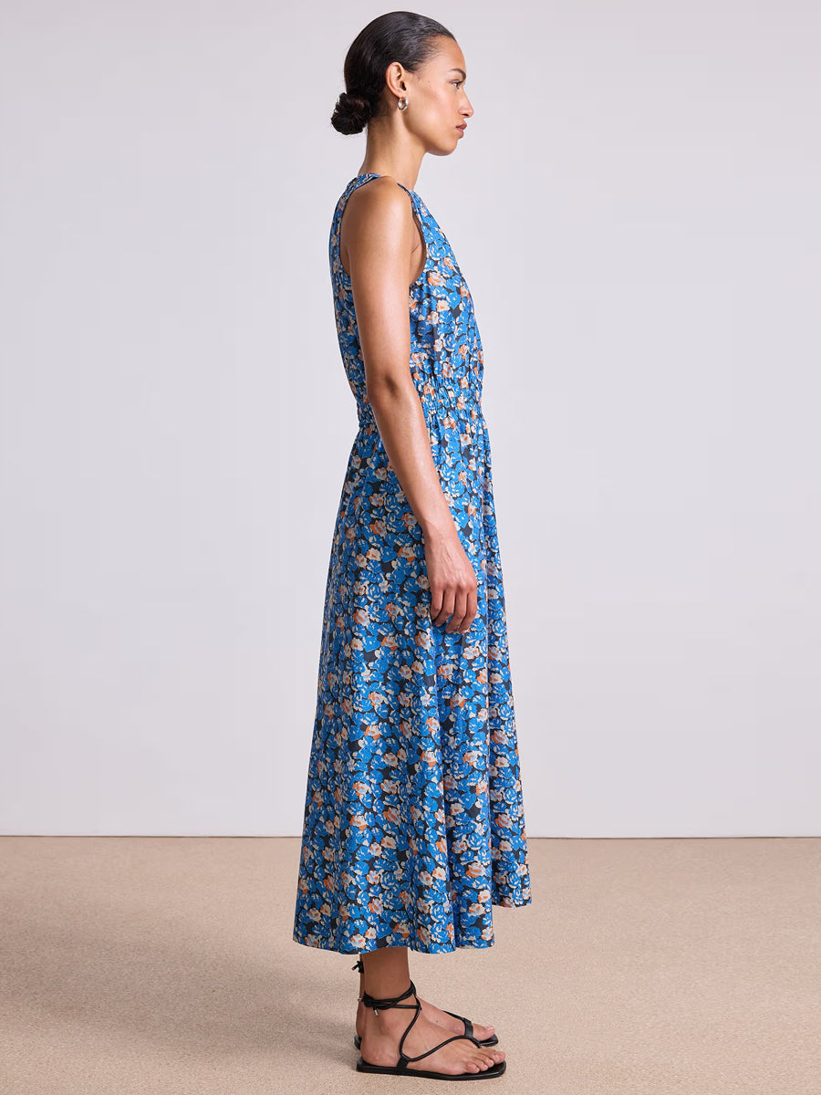 Bali Tank Dress in Florette Blue