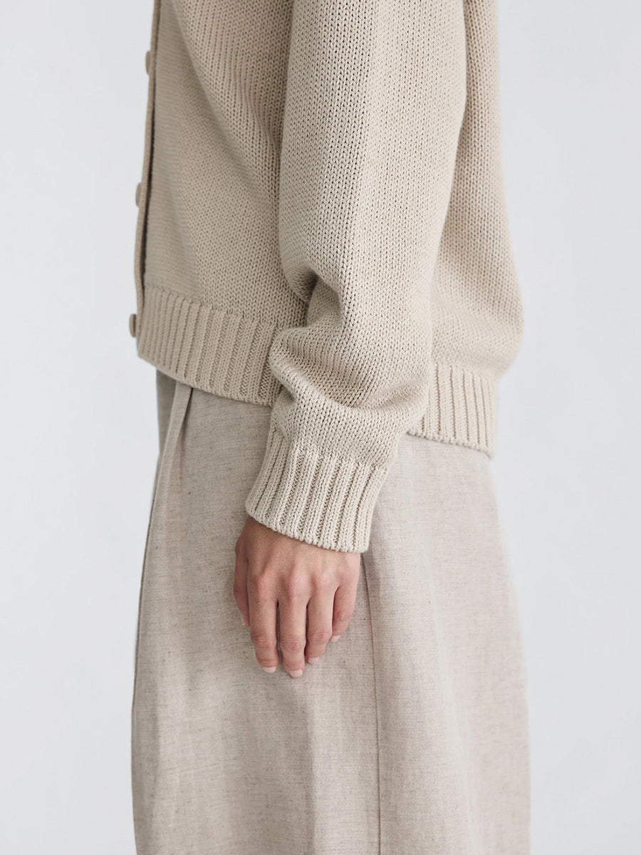 Ball Cardigan in Stones