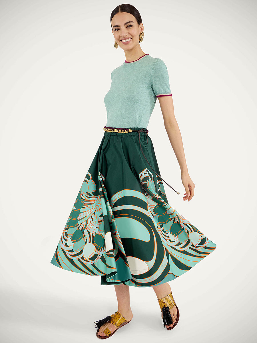 La DoubleJ Ballerina Skirt in Blooming Tulip