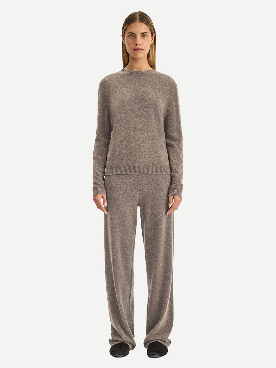 Jac + Jack Bard Sweater in Flannel Marle