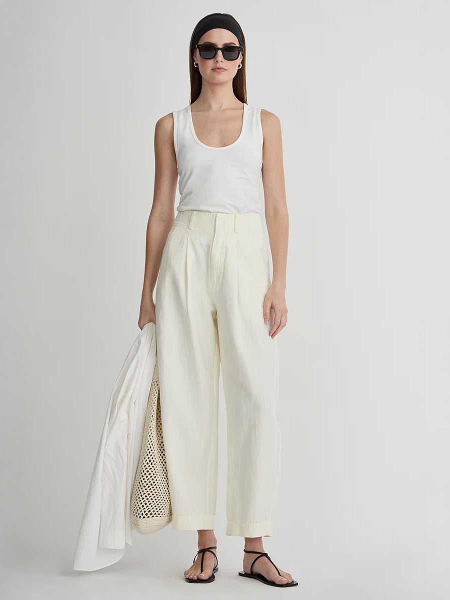 Bari Crop Trouser in Cream
